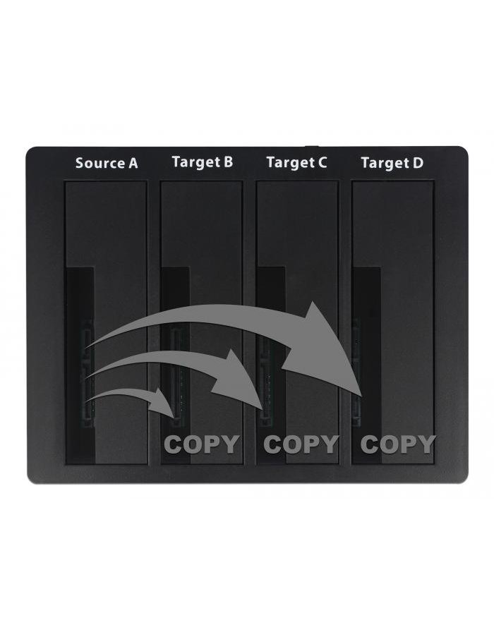 Delock Stacja dokująca Usb 5 Gbps dla 4x Sata Hdd Ssd klonowanie 64063