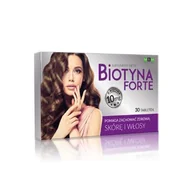 Włosy, skóra, paznokcie - Biotyna Forte 10mg, 30tabl. - miniaturka - grafika 1