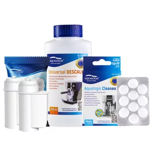 Zestaw Bosch - Filtr Al-Inte 2szt, Uniwersalny Odkamieniacz 250ml, Cleaneo - Akcesoria i części do ekspresów do kawy - miniaturka - grafika 1