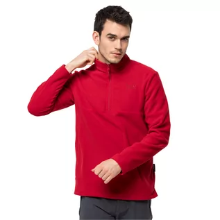 Kurtki męskie - Jack Wolfskin Bluza polarowa męska GECKO M Red Lacquer 1709521_2102 - grafika 1