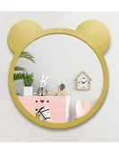 Lustra - Lustro dekoracyjne ścienne dla dziecka w ramie mdf - MIŚ, Wymiary: 40x38 - miniaturka - grafika 1