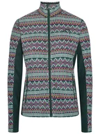 Kurtki damskie - KARI TRAA Kurtka polarowa "Olga" w kolorze ciemnozielono-miętowym - miniaturka - grafika 1