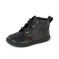 Botki damskie - Kickers Unisex Baby Playflex Hi Botki, Czarny, 5 UK Child - miniaturka - grafika 1