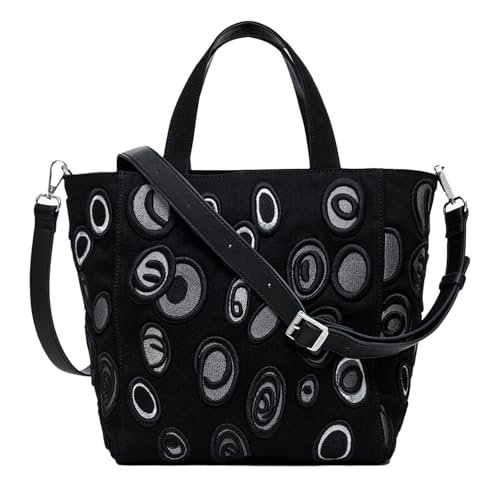 Desigual Women's Accessories Fabric Shopping Bag, czarna, czarny
