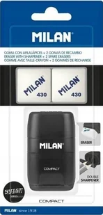 Teka Temperówko - gumka Compact Shadow + 2 gumki MILAN - Temperówki - miniaturka - grafika 1