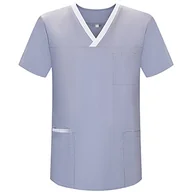 Kurtki męskie - MISEMIYA Męska kurtka sanitarna mundury G713 koszula, jasnoszara, XXL - miniaturka - grafika 1