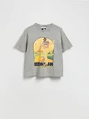 Koszulki i topy damskie - Reserved - T-shirt z nadrukiem Elton John - jasnoszary - miniaturka - grafika 1