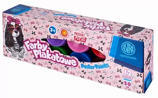 ASTRA papiernicze Farby plakatowe 12 kolorów 20ml Pieski ASTRA - ASTRA papiernicze - Przybory szkolne - miniaturka - grafika 1