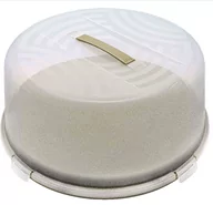 Pojemniki kuchenne - BRANQ - Pojemnik na ciasto - tortownica - oliwkowy - Ø 33x15 cm - miniaturka - grafika 1