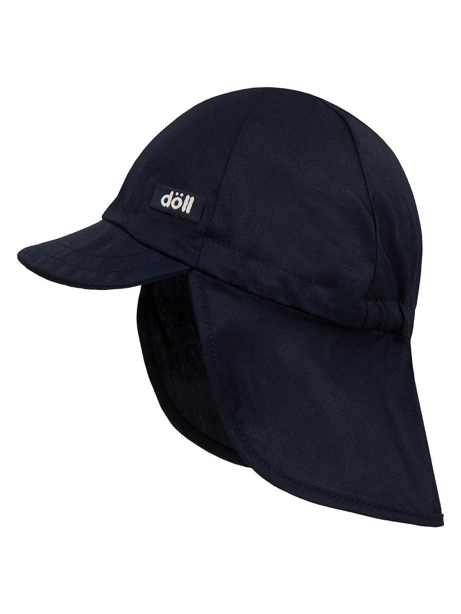 Chłopięca czapka z daszkiem z ochroną karku granatowa Döll r.49