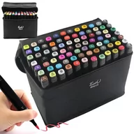 Kredki, ołówki, pastele i pisaki - Markery alkoholowe touch zestaw 80szt torba etui - miniaturka - grafika 1