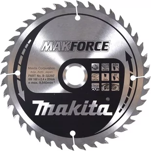 Makita B-32297 piła tarczowa do cięcia drewna 160x20 mm 40 zębów T.C.T. Makforce - Tarcze do pił - miniaturka - grafika 1