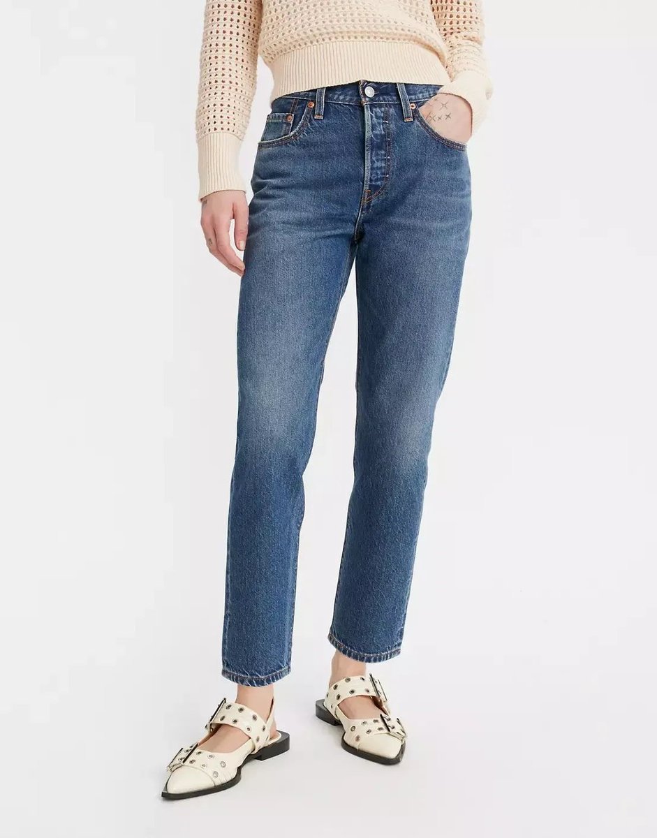 jeansy kobieta levis a8746 0001 l.28 - 501 crop energy refresh ltw