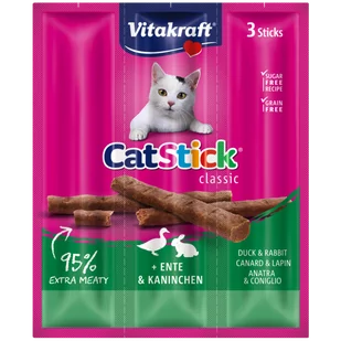 Vitakraft Vitakraft Kabanosy Cat Stick Mini królik z kaczką dla kota 3x18g 43150-uniw - Przysmaki dla psów - miniaturka - grafika 1