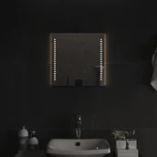 Lustra - vidaXL Lustro łazienkowe z LED, 40x40 cm - miniaturka - grafika 1