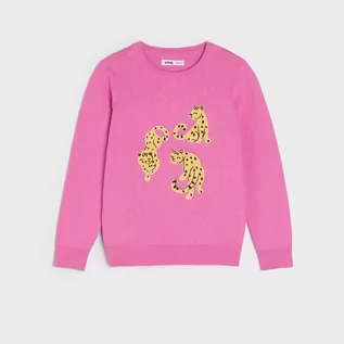 Swetry dla dziewczynek - Sinsay - Sweter - Różowy - grafika 1