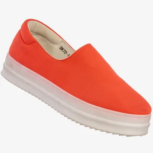 Tenisówki Damskie Buty Na Platformie Wsuwane Slip On Neonowe Vices Czerwony 38 - Trampki damskie - miniaturka - grafika 1