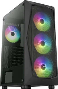 Obudowa Aerocool Aerocool Falcon V2 Midi-Tower - Acrylglas schwarz - Obudowy komputerowe - miniaturka - grafika 1