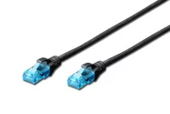 Patchcordy - Digitus Patchcord U/UTP Cat5e 0.25m Czarny DK-1512-0025/BL - miniaturka - grafika 1