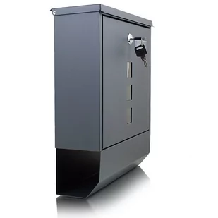 Skrzynka Smart pocztowa na listy z gazetnikiem Grafitowa + tuba - Skrzynki na listy - miniaturka - grafika 3