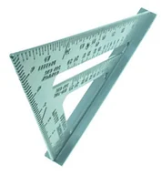 Poziomice, łaty, miary - Kątownik Stolarski Aluminiowy Przymiar 185 Mm 7' - miniaturka - grafika 1