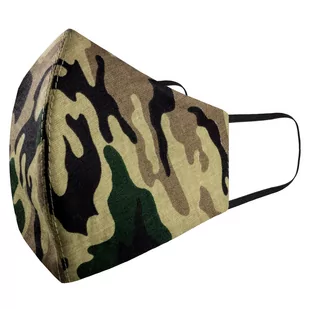Maseczka wykonana z bawełny - dziubek - profilowana - moro - EM Men's Accessories - Maseczki ochronne i antywirusowe - miniaturka - grafika 1