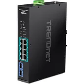 Pozostałe akcesoria sieciowe - Trendnet TI-PGM102 łącza sieciowe Gigabit Ethernet (10/100/1000) Obsługa PoE Czarny - miniaturka - grafika 1