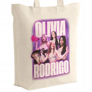 Torba bawełniana z dnem na zakupy 42x38x10 Olivia Rodrigo Dla Fanów - Torby i wózki na zakupy - miniaturka - grafika 1