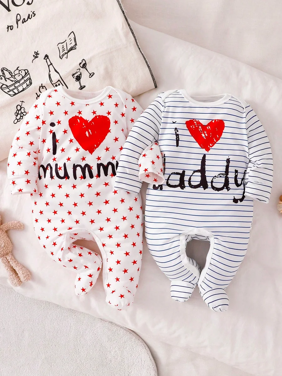 SHEIN ŚPIOCHY NIEMOWLĘCE BIAŁE W PASY Z NAPISEM 50-56CM 11MA