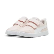 Buty dla dziewczynek - Dziecięce sneakersy Courtflex V3 PUMA Island Pink White - miniaturka - grafika 1