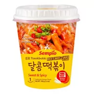 Szybkie dania obiadowe - Kluski Tteokbokki Sweet & Spicy CUP 160g Sempio - miniaturka - grafika 1