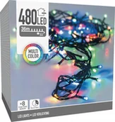 Oświetlenie świąteczne - Lampki choinkowe Christmas decoration LAMPKI CHOINKOWE ŁAŃCUCH ŚWIETLNY 480 LED TIMER MULTIKOLOR - miniaturka - grafika 1