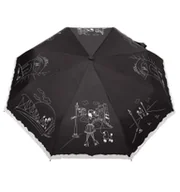 Parasole - Parasolka Damska Carbon Steel 80km/h - Paryżanka Czarno-Biała - miniaturka - grafika 1