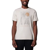 Koszulki męskie - T-shirt męski Columbia CSC Seasonal Logo Tee dark stone/linear drifts - M - miniaturka - grafika 1
