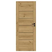 Drzwi wewnętrzne - Drzwi wewnętrzne Chicago 80L Dąb Górski Slim pełne - miniaturka - grafika 1