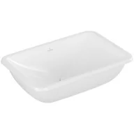 Umywalki - Villeroy & Boch Loop & Friends umywalka 60,5x41 cm podblatowa prostokątna CeramicPlus Weiss Alpin 4A5700R1 - miniaturka - grafika 1