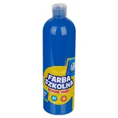 Szkolne artykuły papiernicze - Astra Farba Szkolna Plakatowa Duża 500ml Ciemnoniebieska 1 Sztuka - miniaturka - grafika 1