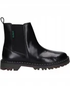 Botki damskie - KICKERS CZARNE BOTKI DAMSKIE ZE SKÓRY NATURALNEJ 38 J3A - Kickers - miniaturka - grafika 1