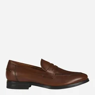 Półbuty męskie - Loafersy męskie Geox U028QD000NC 43 Ciemnobrązowe (8050036062246) - miniaturka - grafika 1