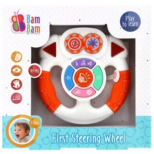 Muzyczna kierownica BAM BAM 515036 - Grzechotki dla dzieci - miniaturka - grafika 1