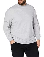 Bluzy męskie - Urban Classics Męska bluza treningowa Terry Crew, szary melanż, XXL - miniaturka - grafika 1