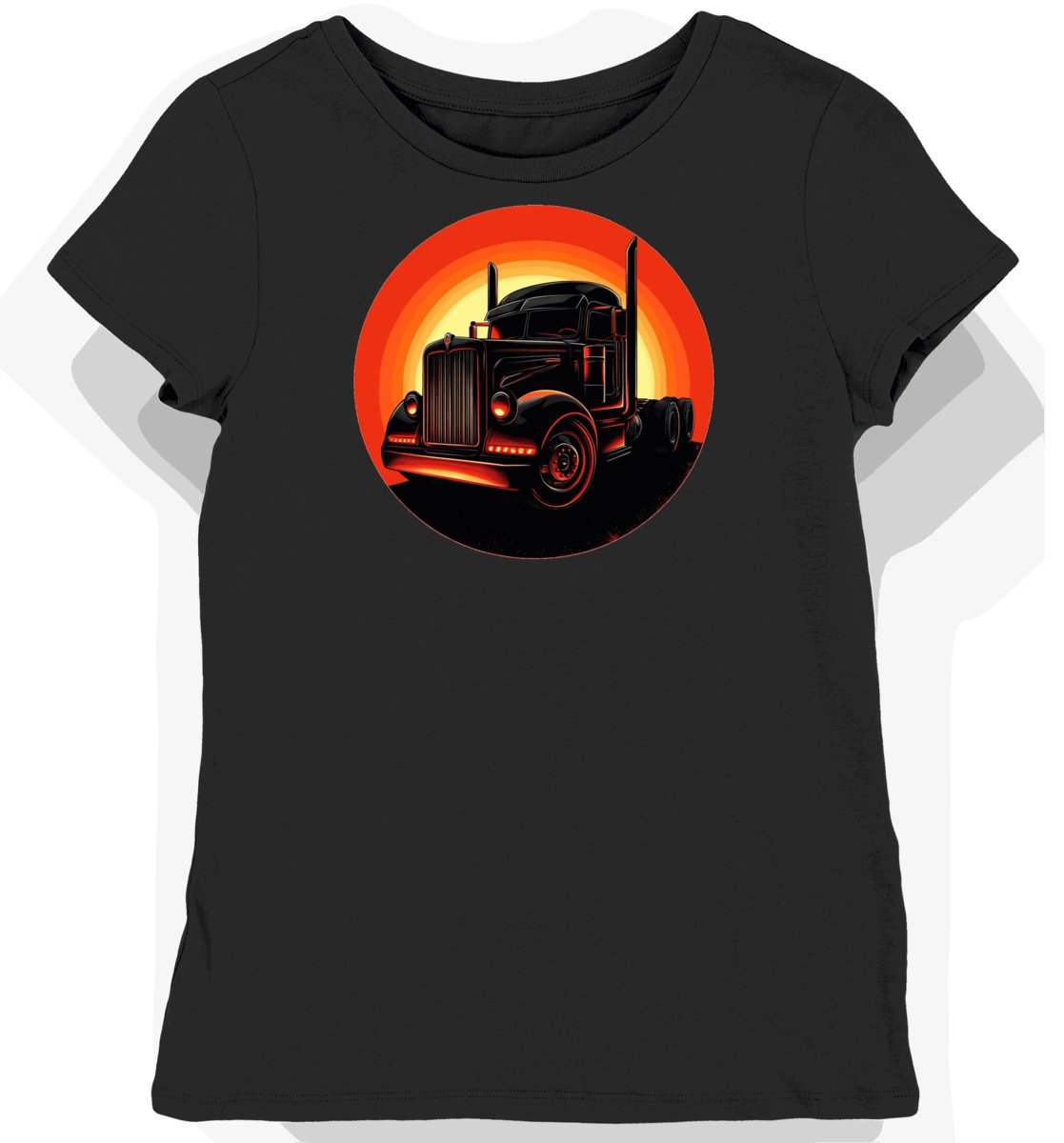 Koszulka damska czarna z motywem klasycznych aut i taksówek S