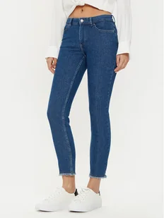 ONLY Jeansy 15336726 Granatowy Skinny Fit - Spodnie damskie - miniaturka - grafika 1