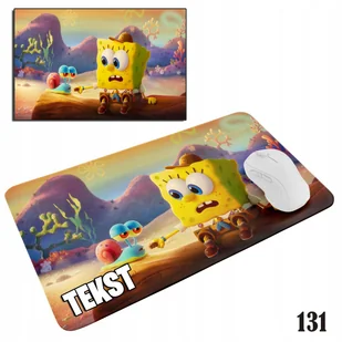 PODKŁADKA POD MYSZKĘ MYSZ WZORY DO WYBORU - SPONGEBOB SPANDŻBOB 20x24cm - Podkładki pod mysz - miniaturka - grafika 1