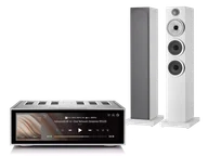 Zestawy stereo - Rose RS520 (srebrny) + 704 S3 (biały) - miniaturka - grafika 1