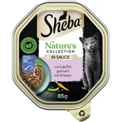 Mokra karma dla kotów - Sheba Nature ́s Collection 22 x 85 g w sosie Łosoś z groszkiem - miniaturka - grafika 1