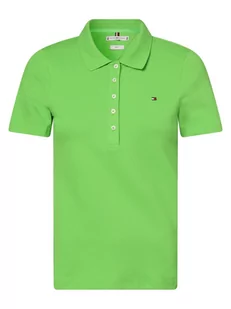 Tommy Hilfiger - Damska koszulka polo, zielony - Koszulki i topy damskie - miniaturka - grafika 1