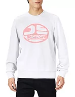 Bluzy męskie - Diesel Męska bluza z kapturem S-Gymnastik K26, 100-0 godzin, S - miniaturka - grafika 1