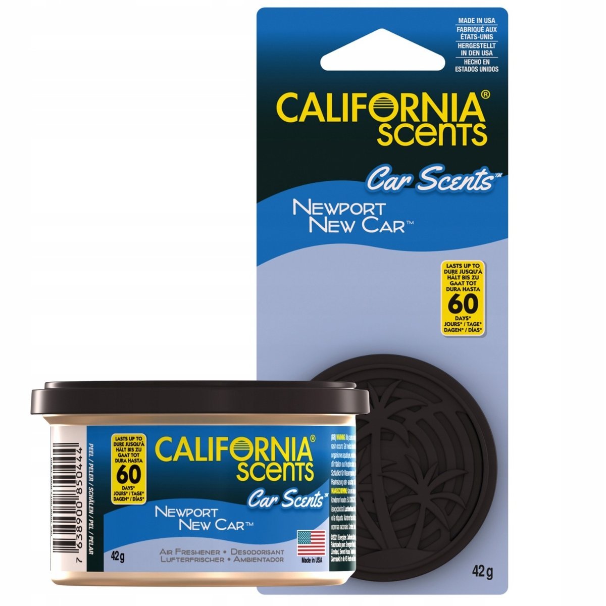 CALIFORNIA SCENTS Newport New Car Odświeżacz Puszka zapachowa Do Auta 42g