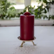 Świece - STAR TRADING Płomień świecy LED, wysokość 17 cm, czerwony prawdziwy wosk na baterie - miniaturka - grafika 1